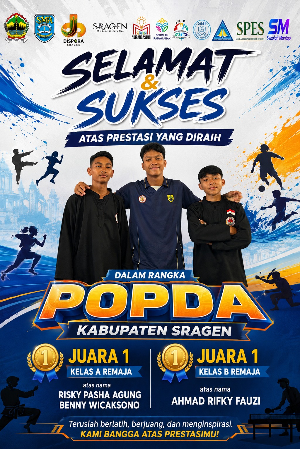 KEJUARAAN LOMBA POPDA CABOR PENCAK SILAT TINGKAT KABUPATEN SRAGEN
